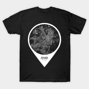 Asmara, Eritrea City Map - Travel Pin T-Shirt